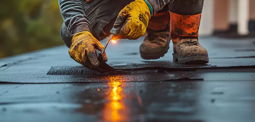 EPDM Roof Repair Tape Application in Brenham