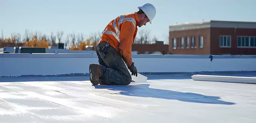Flat Roof Drain Installation in Brenham