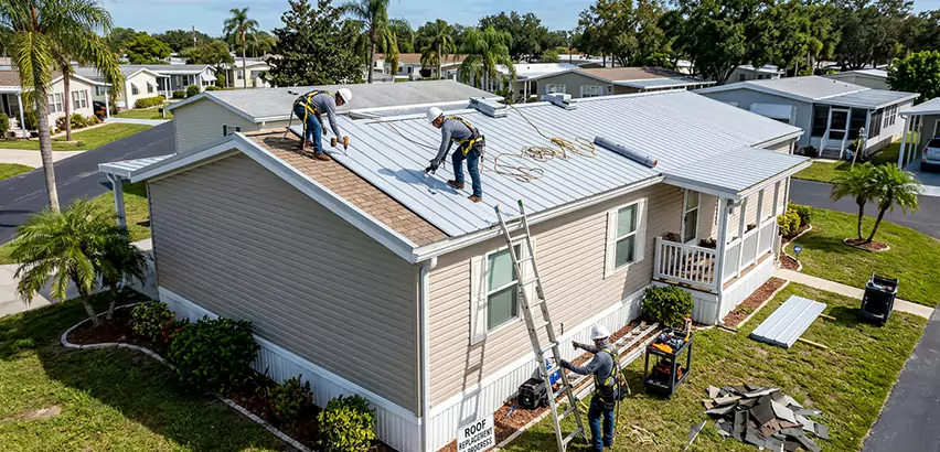 Mobile Home Metal Roof Replacement in Brenham