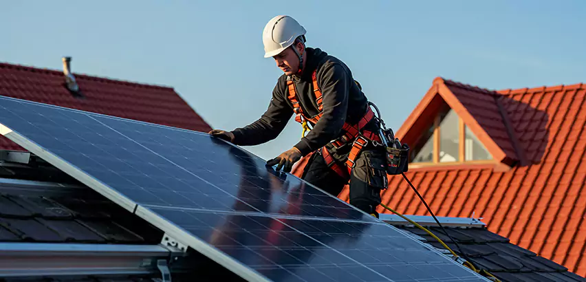 Solar Panels on Steel Roof Installation in Brenham